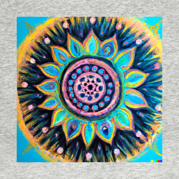 Colourful Mandala design Impressionist painting by Eternal Experience